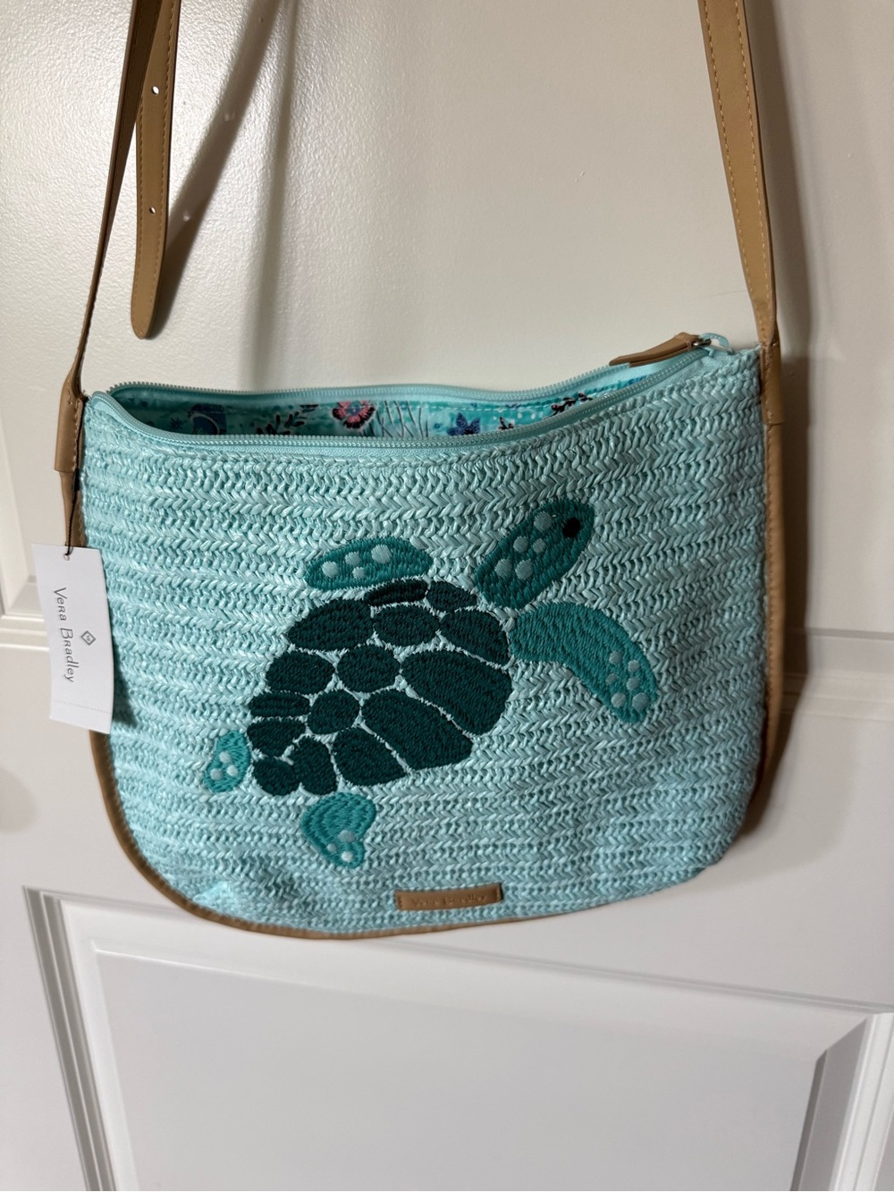Vera Bradley Sea Turtle Crossbody Bag in Aqua